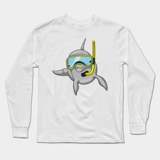 Dolphin Diver Snorkel Long Sleeve T-Shirt